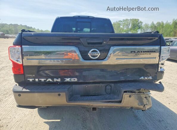 1N6BA1F49GN507575 2016 NISSAN TITAN Black Вид ззаду
