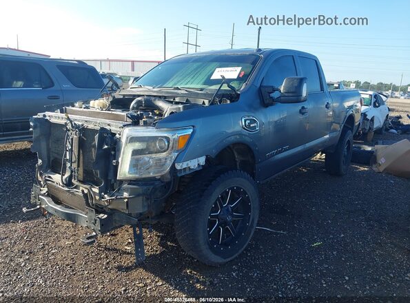 1N6BA1F49JN527266 2018 NISSAN TITAN XD Gray Front left