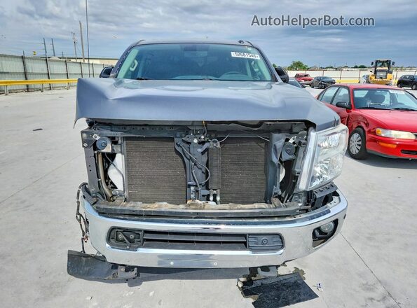 1N6BA1F4XHN569391 2017 NISSAN TITAN Gray Front view