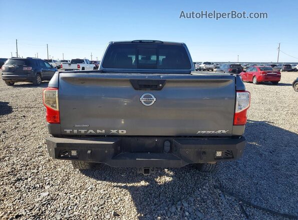 1N6BA1F4XKN520926 2019 NISSAN TITAN Gray Rear view