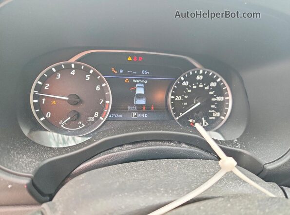 1N6ED1CL5SN634462 2025 NISSAN FRONTIER White ხელსაწყოთა პანელის ხედი