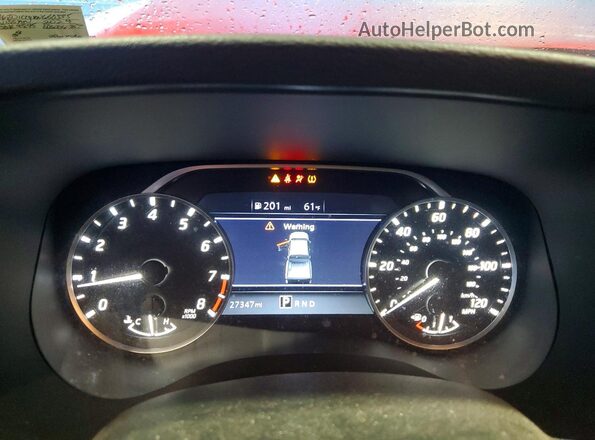 1N6ED1CL9RN650335 2024 NISSAN FRONTIER Red Instrument cluster view