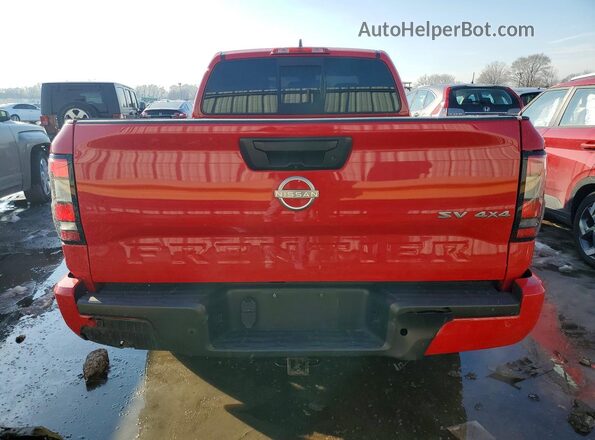1N6ED1CMXNN684142 2022 NISSAN FRONTIER Red Вид ззаду