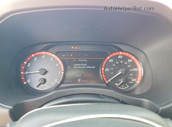 1N6ED1EJXSN620794 2025 NISSAN FRONTIER Orange ხელსაწყოთა პანელის ხედი