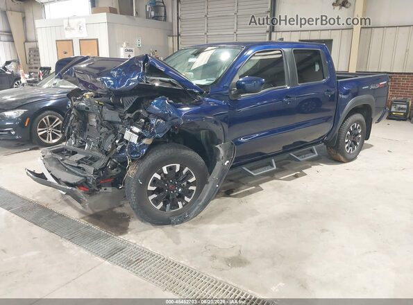 1N6ED1EK6NN677278 2022 NISSAN FRONTIER Синий Передняя левая четверть