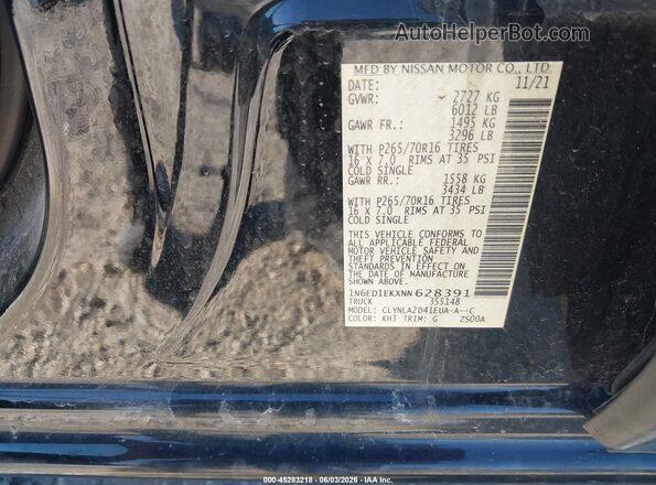 1N6ED1EKXNN628391 2022 NISSAN FRONTIER Black Vista del compartimento del motor