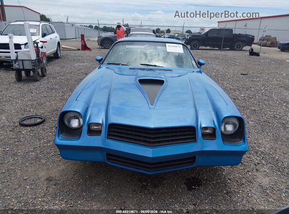 1Q87L9L614844     1979 CHEVROLET CAMARO Синий Вид щитка приборов