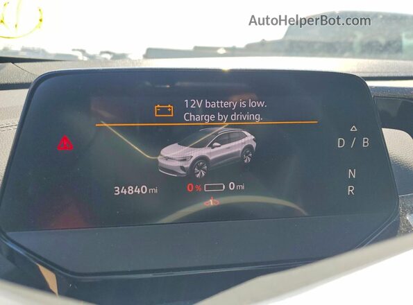 1V25MPE86PC015370 2023 VOLKSWAGEN ID.4 Gray Вид щитка приладів