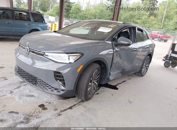 1V25MPE8XRC016122 2024 VOLKSWAGEN ID.4 Gray Vista tres cuartos delantera izquierda