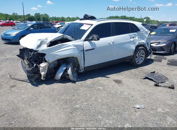 1V26E2CA4LC211778 2020 VOLKSWAGEN ATLAS White წინა მარცხენა ხედი სამი მეოთხედიდან