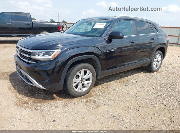 1V2AC2CA5MC204386 2021 VOLKSWAGEN ATLAS Black Vista tres cuartos delantera izquierda