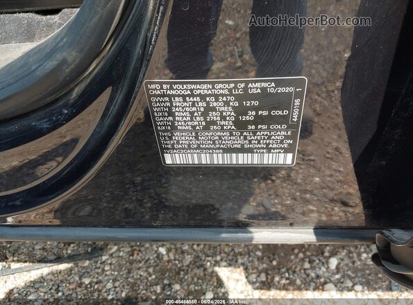 1V2AC2CA5MC204386 2021 VOLKSWAGEN ATLAS Black Vista del compartimento del motor