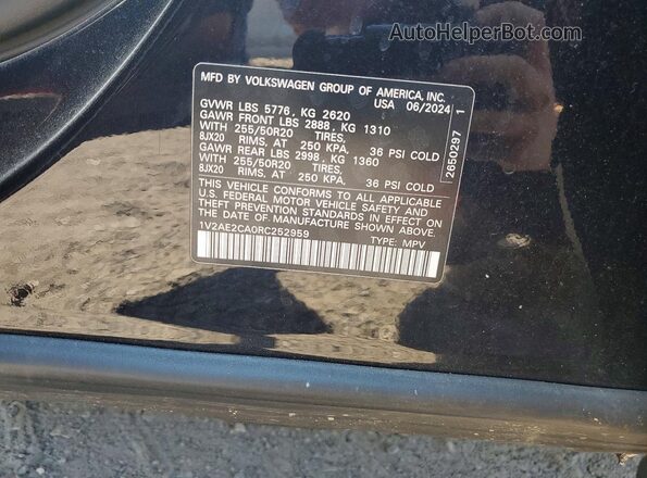 1V2AE2CA0RC252959 2024 VOLKSWAGEN ATLAS Black 