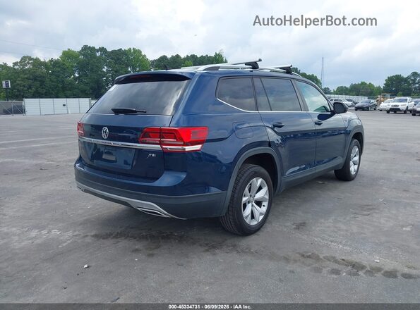 1V2AP2CA0JC595723 2018 VOLKSWAGEN ATLAS Blue Trasero derecho