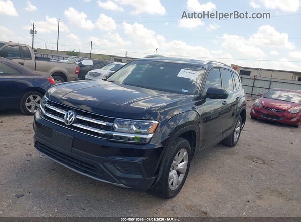 1V2AP2CA2JC529755 2018 VOLKSWAGEN ATLAS Black Передня ліва чверть