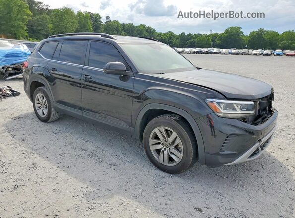 1V2AP2CA2MC505654 2021 VOLKSWAGEN ATLAS Черный Передняя правая четверть