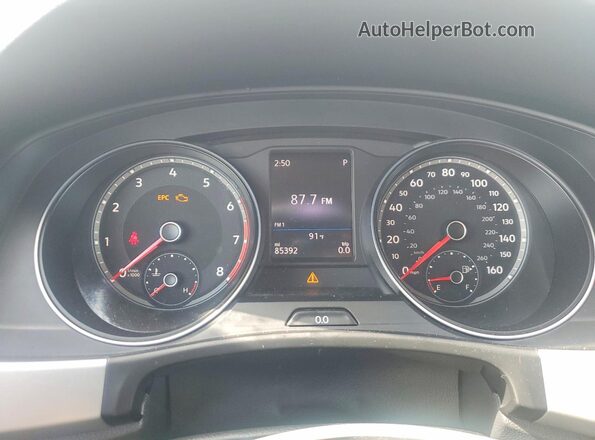 1V2AP2CA7MC544580 2021 VOLKSWAGEN ATLAS White Вид щитка приладів