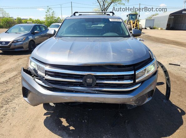 1V2BE2CA2MC227901 2021 VOLKSWAGEN ATLAS Gray Դիմացի տեսք