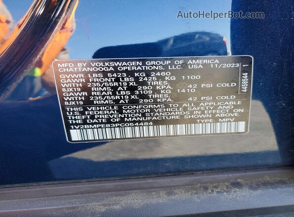 1V2BMPE83PC054484 2023 VOLKSWAGEN ID.4 Blue 