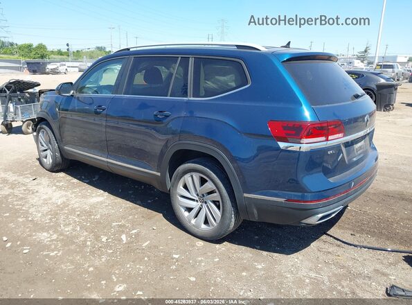 1V2BP2CA4MC537090 2021 VOLKSWAGEN ATLAS Blue Tył lewy