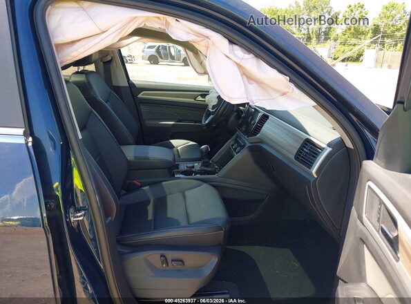 1V2BP2CA4MC537090 2021 VOLKSWAGEN ATLAS Blue Widok wnętrza z przodu