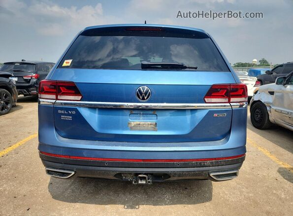 1V2BR2CA0MC535475 2021 VOLKSWAGEN ATLAS Blue Widok z tyłu