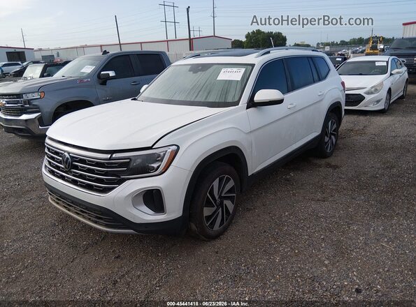 1V2BR2CA3SC546421 2025 VOLKSWAGEN ATLAS White წინა მარცხენა ხედი სამი მეოთხედიდან