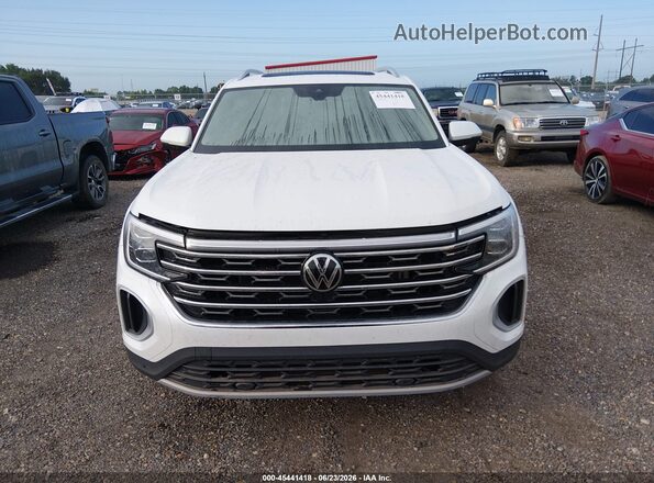 1V2BR2CA3SC546421 2025 VOLKSWAGEN ATLAS White ხელსაწყოთა პანელის ხედი
