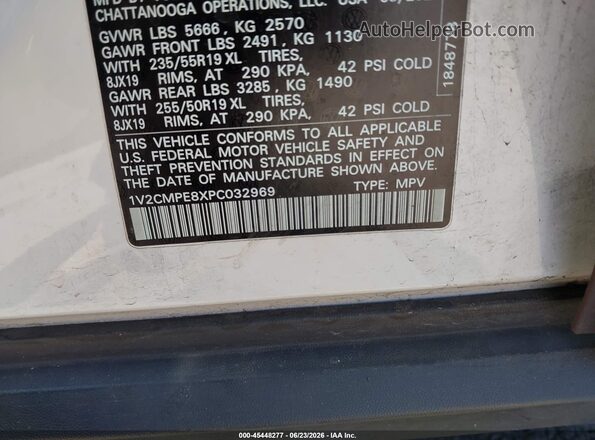 1V2CMPE8XPC032969 2023 VOLKSWAGEN ID.4 Yellow Vista del compartimento del motor