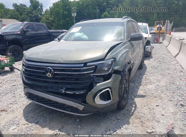 1V2CR2CA2RC574290 2024 VOLKSWAGEN ATLAS Green Vista tres cuartos delantera izquierda