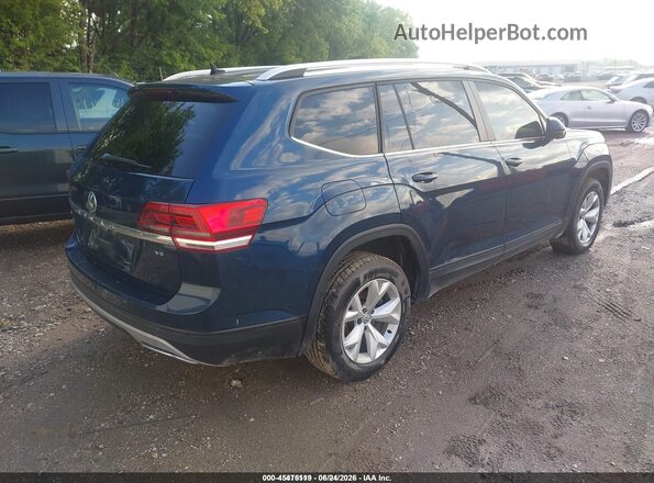1V2CR2CA5JC564132 2018 VOLKSWAGEN ATLAS Blue Հետևի աջ