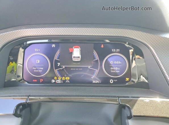 1V2CR2CA5SC564701 2025 VOLKSWAGEN ATLAS Зеленый Вид щитка приборов