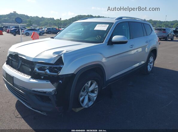 1V2CR2CA6JC562955 2018 VOLKSWAGEN ATLAS Silver Przód lewy