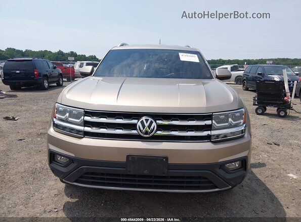 1V2CR2CAXJC509109 2018 VOLKSWAGEN ATLAS Tan ხელსაწყოთა პანელის ხედი