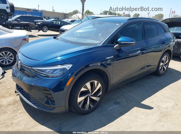 1V2DNPE81PC029718 2023 VOLKSWAGEN ID.4 Синий Передняя левая четверть