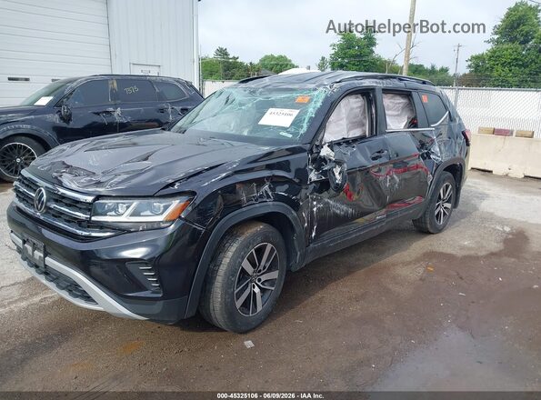 1V2DP2CA2MC532205 2021 VOLKSWAGEN ATLAS Black Vista tres cuartos delantera izquierda