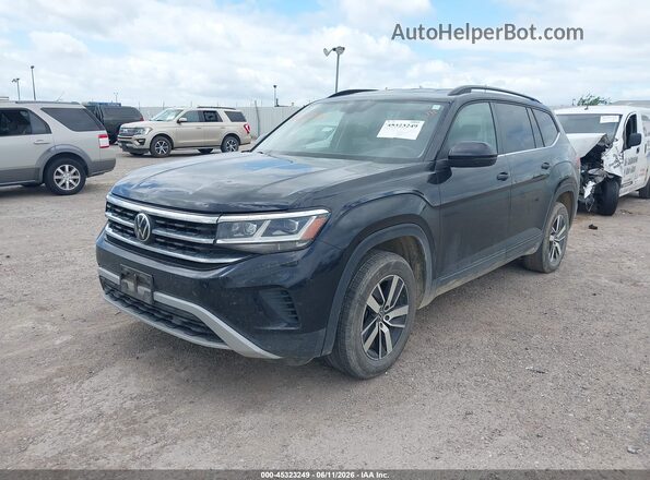 1V2DP2CA5MC507086 2021 VOLKSWAGEN ATLAS Black Vista tres cuartos delantera izquierda