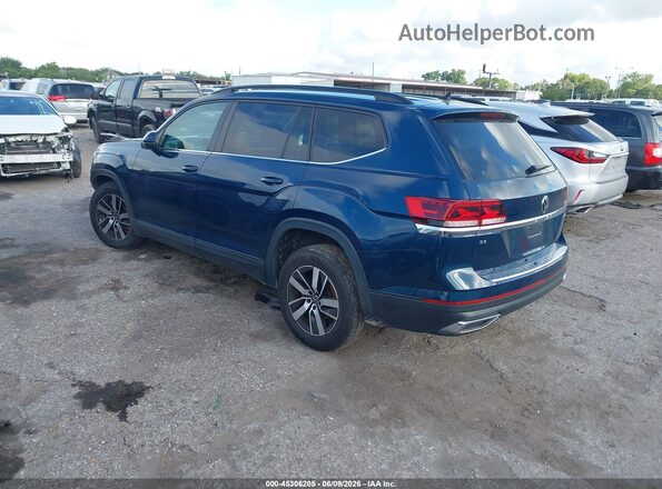 1V2DP2CA7MC589158 2021 VOLKSWAGEN ATLAS Blue Trasero izquierdo