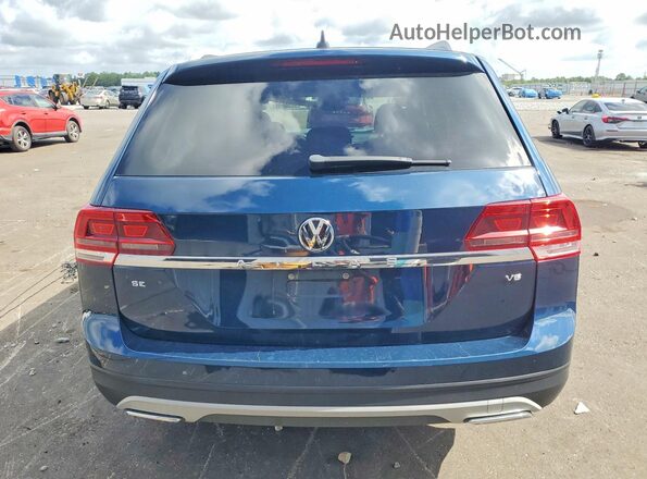 1V2DR2CA6JC528891 2018 VOLKSWAGEN ATLAS Blue უკანა ხედი