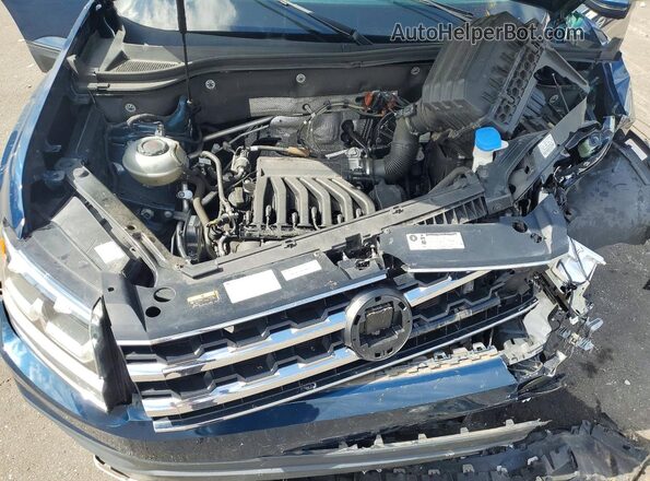 1V2DR2CA6JC528891 2018 VOLKSWAGEN ATLAS Blue ძრავის განყოფილების ხედი