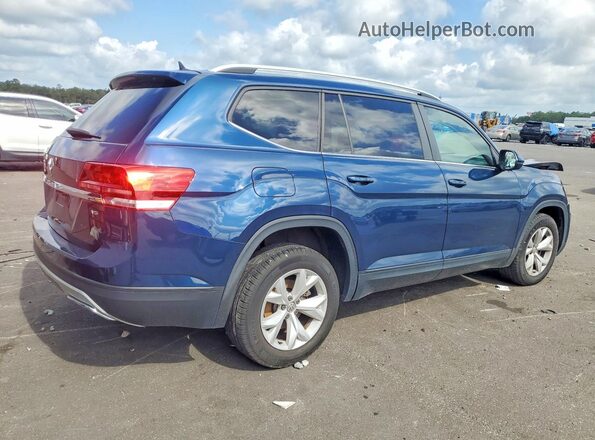 1V2DR2CA6JC528891 2018 VOLKSWAGEN ATLAS Blue უკანა მარჯვენა