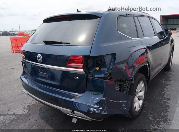 1V2DR2CA7JC512408 2018 VOLKSWAGEN ATLAS Blue Widok z przodu