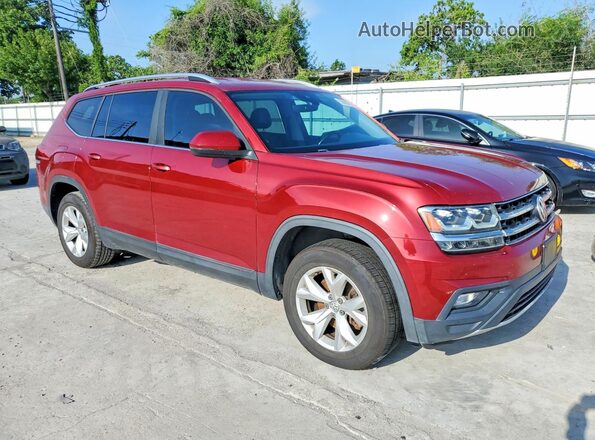 1V2DR2CA7JC519200 2018 VOLKSWAGEN ATLAS Maroon Front right