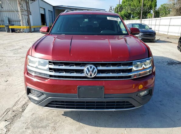 1V2DR2CA7JC519200 2018 VOLKSWAGEN ATLAS Maroon Front view