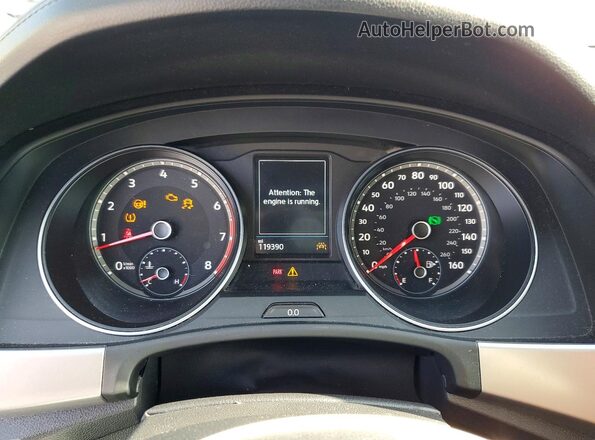 1V2DR2CA7JC519200 2018 VOLKSWAGEN ATLAS Maroon Instrument cluster view