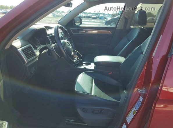 1V2DR2CA7JC519200 2018 VOLKSWAGEN ATLAS Maroon Front interior view