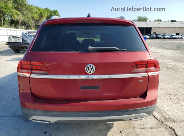 1V2DR2CA7JC519200 2018 VOLKSWAGEN ATLAS Maroon Rear view