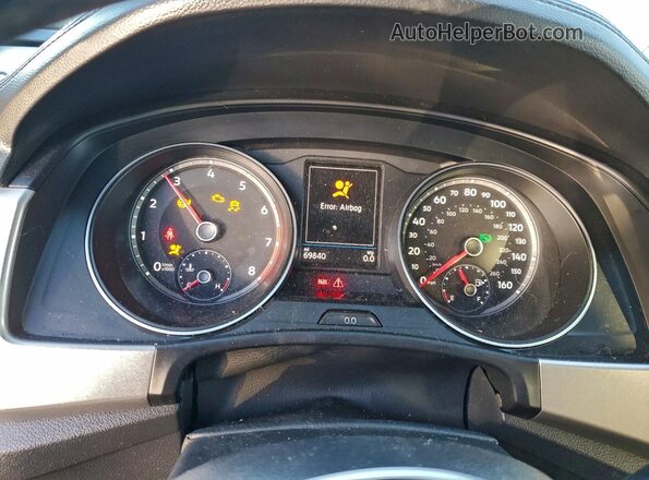 1V2DR2CA7KC506092 2019 VOLKSWAGEN ATLAS Blue Instrument cluster view