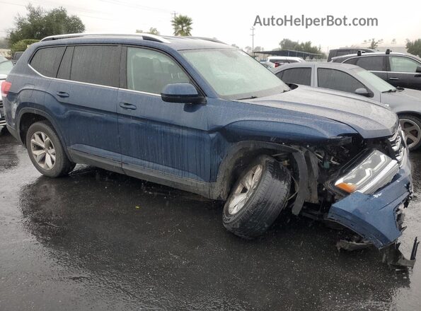 1V2DR2CA7KC506092 2019 VOLKSWAGEN ATLAS Blue Front right
