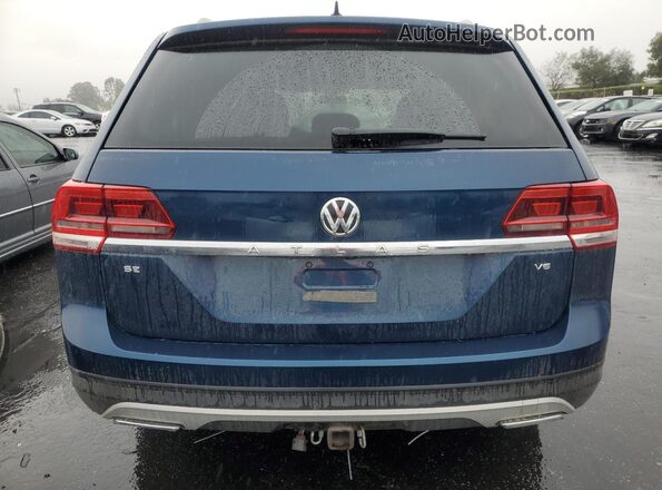 1V2DR2CA7KC506092 2019 VOLKSWAGEN ATLAS Blue Rear view